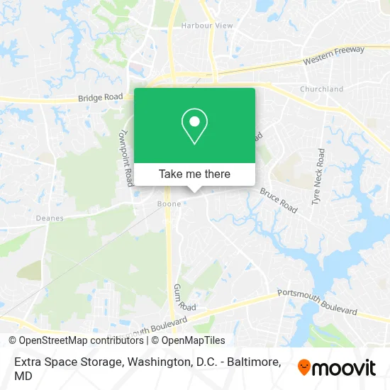 Extra Space Storage map
