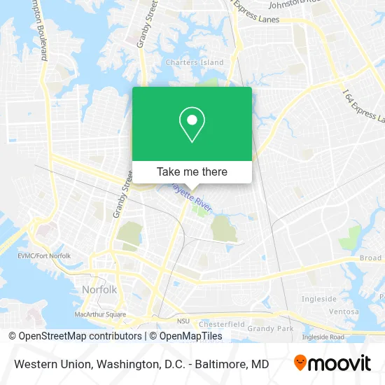 Western Union map