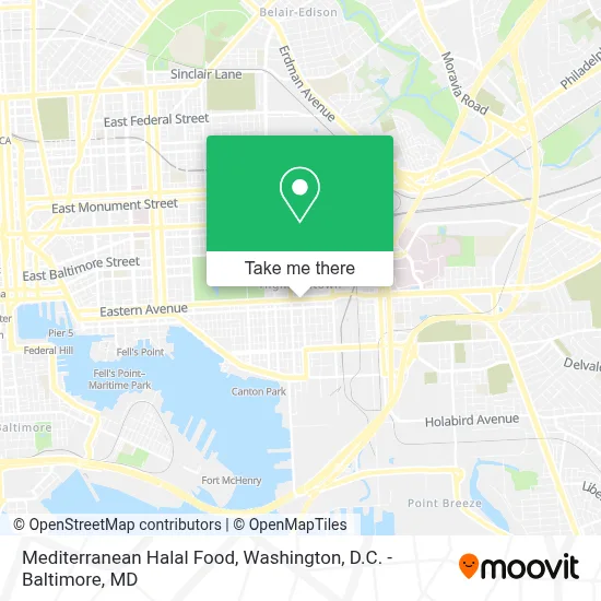 Mediterranean Halal Food map