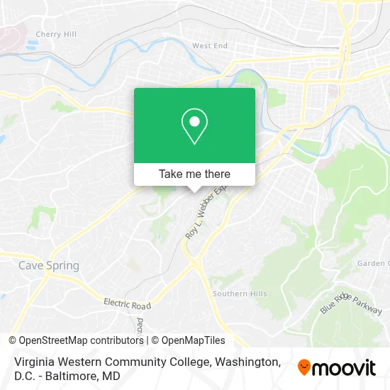 Virginia Western Community College map