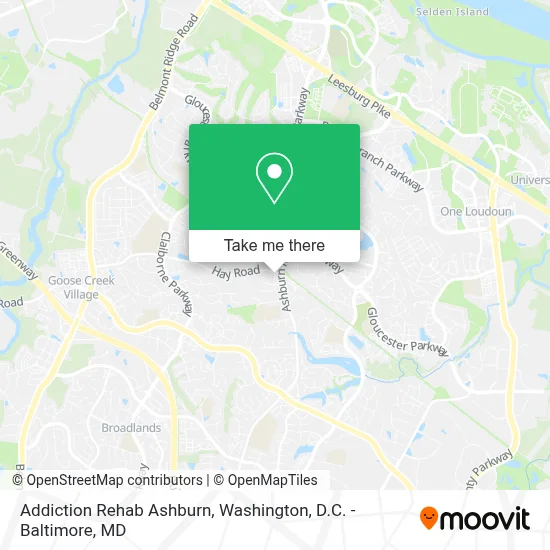 Addiction Rehab Ashburn map
