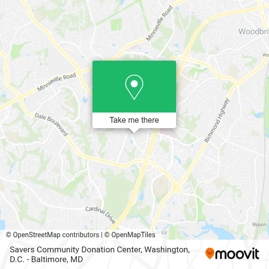 Savers Community Donation Center map