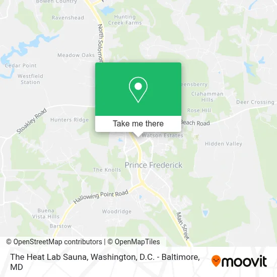 The Heat Lab Sauna map