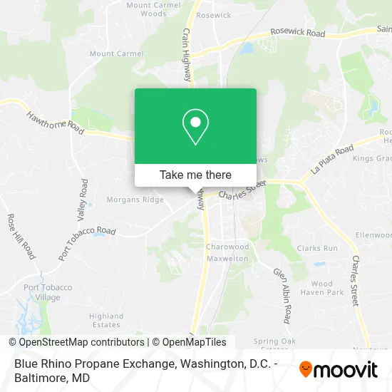 Blue Rhino Propane Exchange map