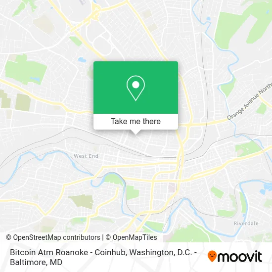 Bitcoin Atm Roanoke - Coinhub map