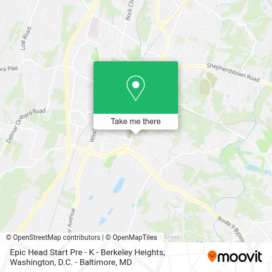 Epic Head Start Pre - K - Berkeley Heights map