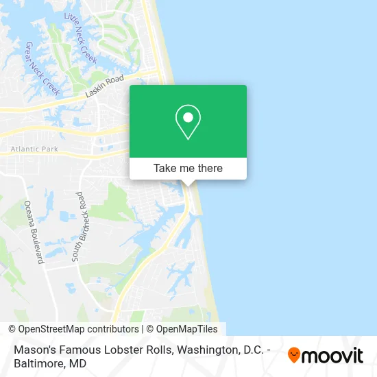Mason's Famous Lobster Rolls map