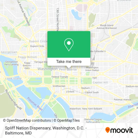 Spliff Nation Dispensary map