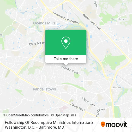 Fellowship Of Redemptive Ministries International map
