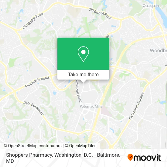 Shoppers Pharmacy map