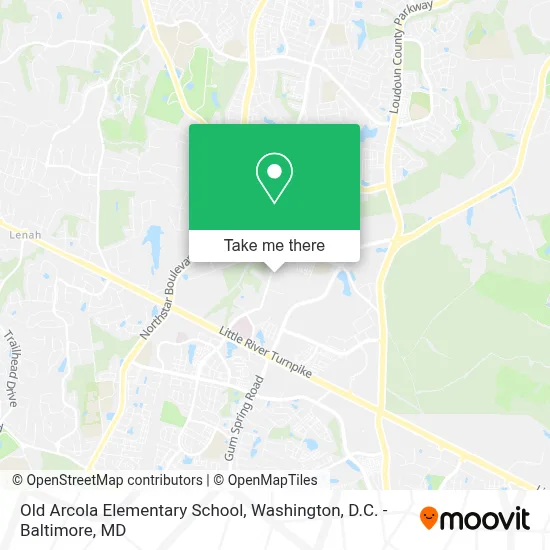 Old Arcola Elementary School map