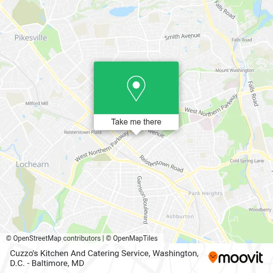 Cuzzo's Kitchen And Catering Service map