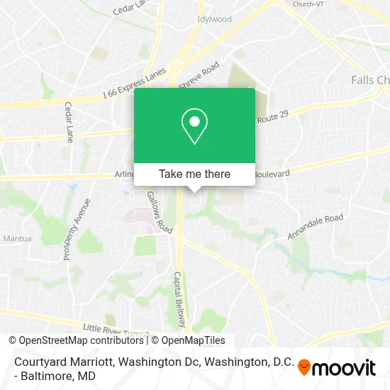 Courtyard Marriott, Washington Dc map