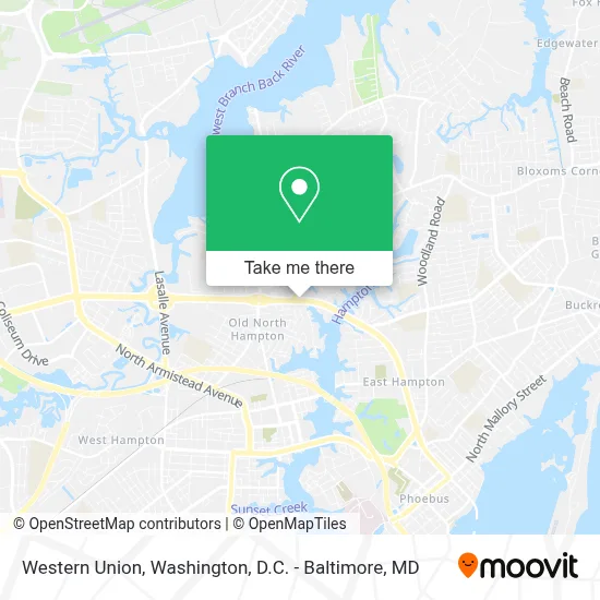 Western Union map