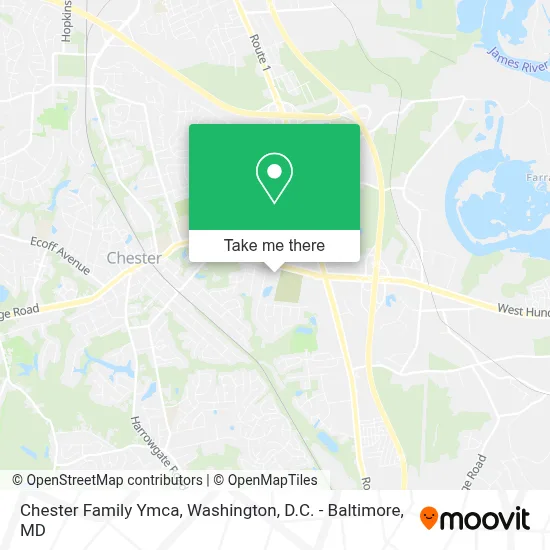 Chester Family Ymca map
