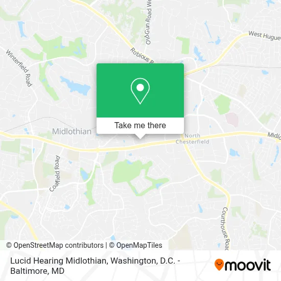 Lucid Hearing Midlothian map