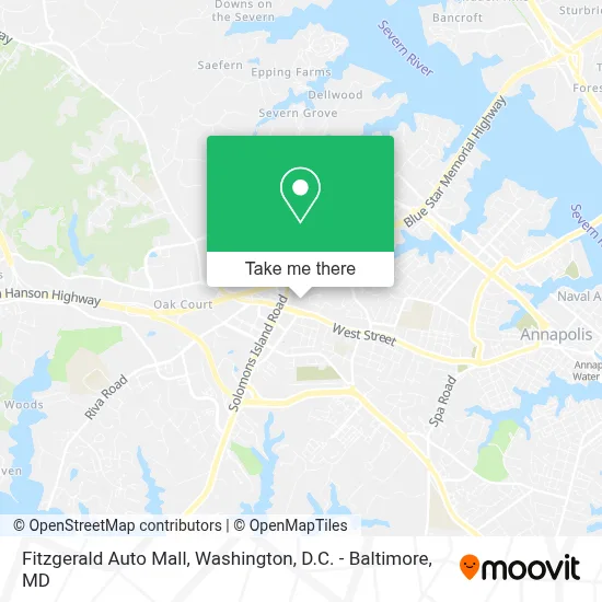 Fitzgerald Auto Mall map