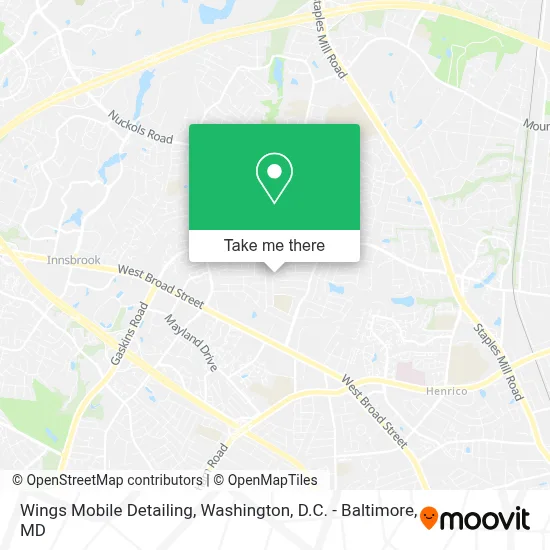 Wings Mobile Detailing map