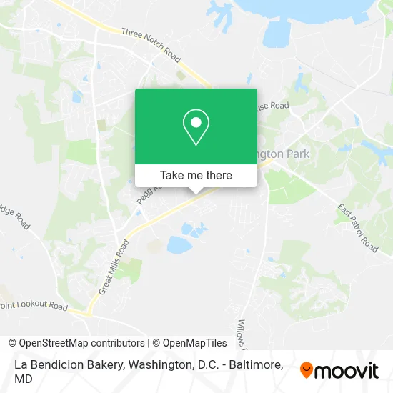La Bendicion Bakery map