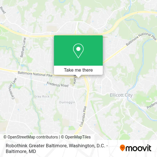 Robothink Greater Baltimore map