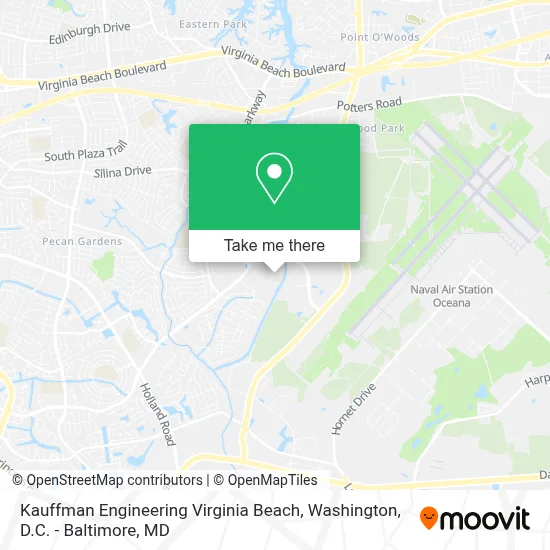 Kauffman Engineering Virginia Beach map