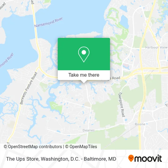 The Ups Store map