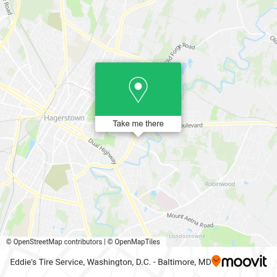 Eddie's Tire Service map