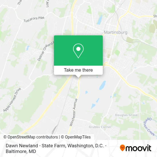 Dawn Newland - State Farm map