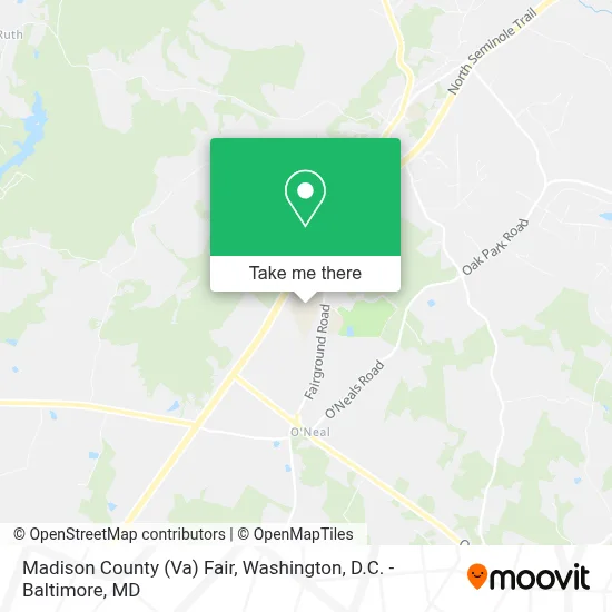 Madison County (Va) Fair map