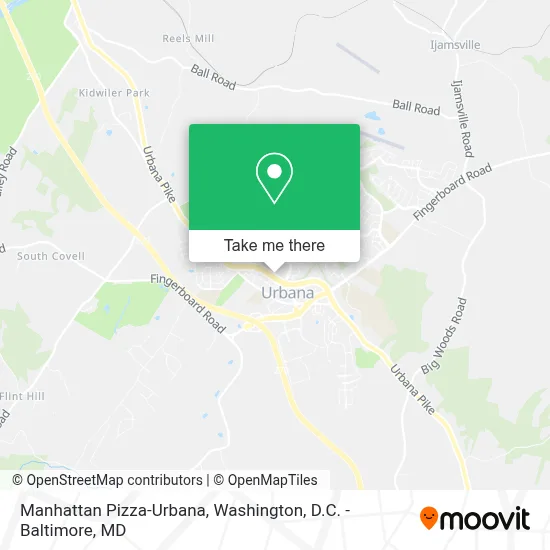 Manhattan Pizza-Urbana map