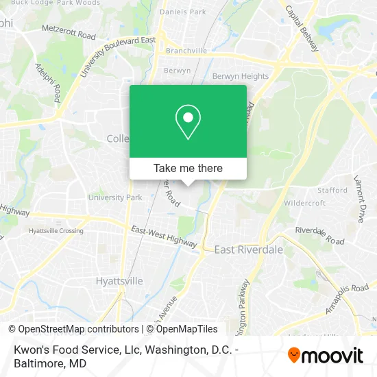 Kwon's Food Service, Llc map