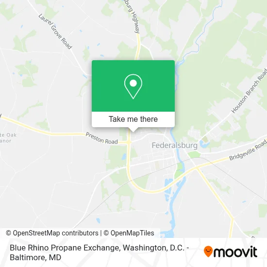Blue Rhino Propane Exchange map
