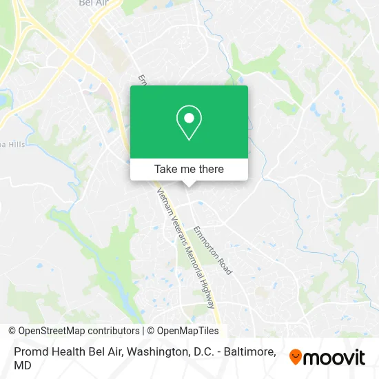 Promd Health Bel Air map