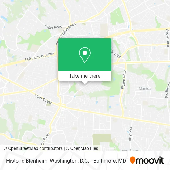 Historic Blenheim map