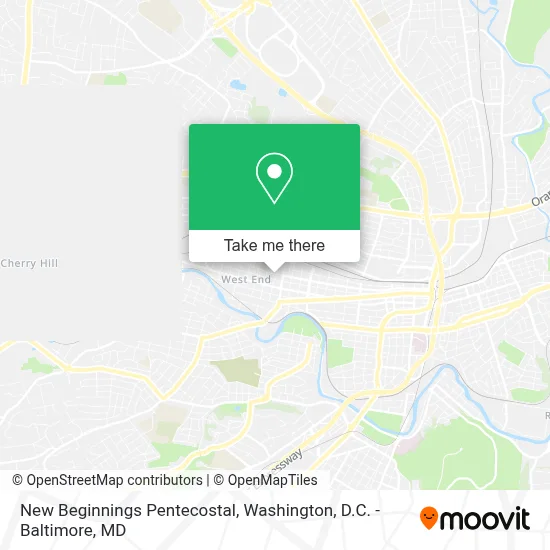 New Beginnings Pentecostal map
