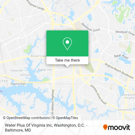 Water Plus Of Virginia Inc map