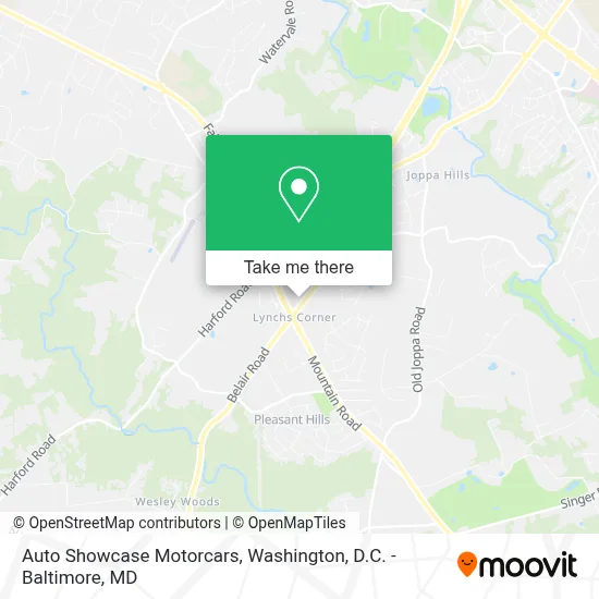 Auto Showcase Motorcars map