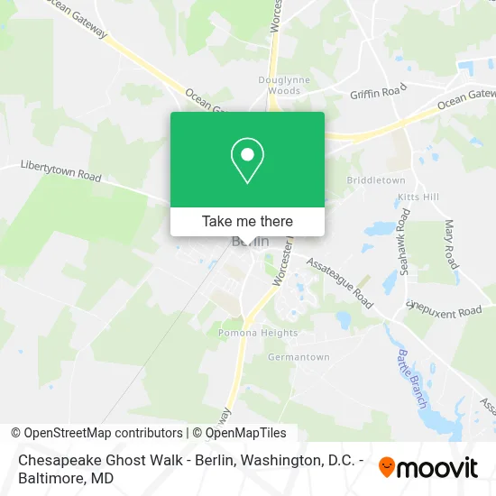Chesapeake Ghost Walk - Berlin map