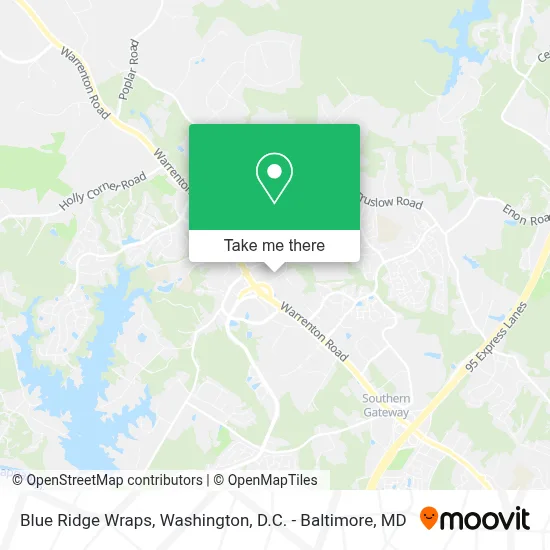 Blue Ridge Wraps map
