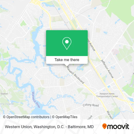 Western Union map