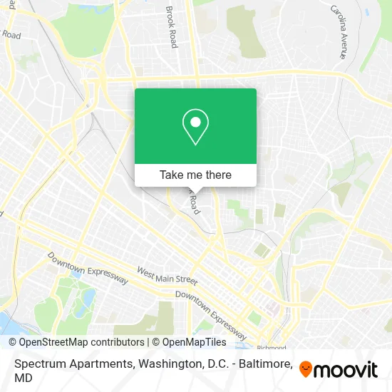 Spectrum Apartments map