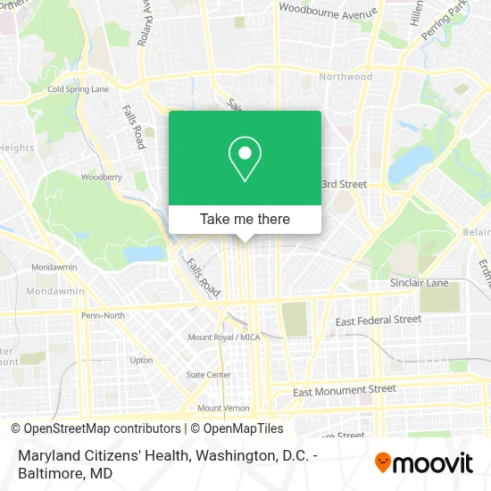 Maryland Citizens' Health map