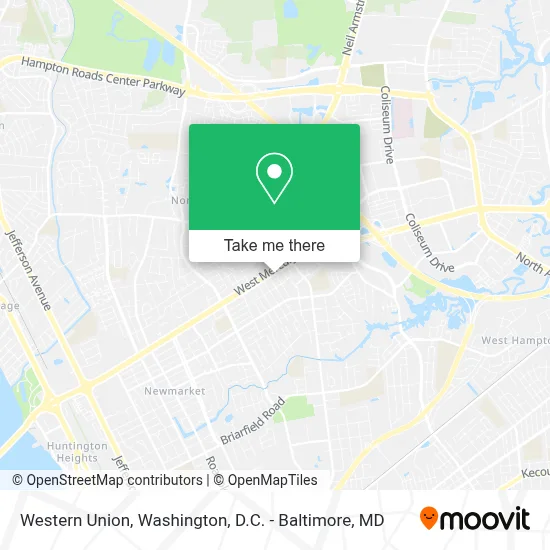Western Union map