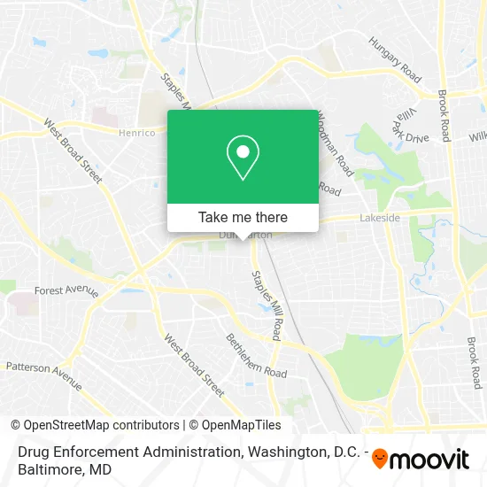 Drug Enforcement Administration map