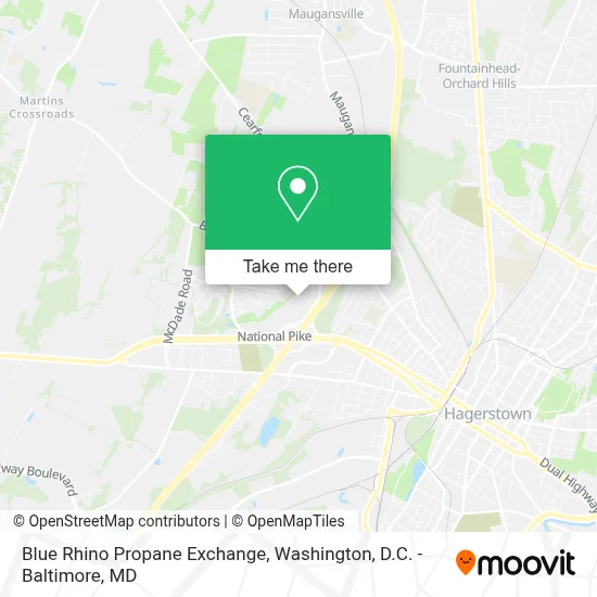 Blue Rhino Propane Exchange map