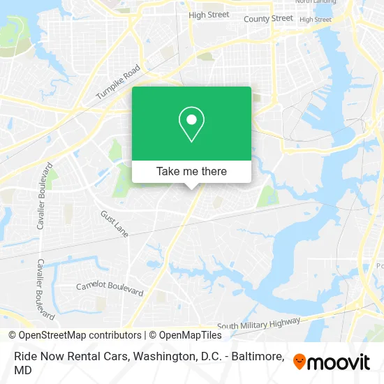 Ride Now Rental Cars map