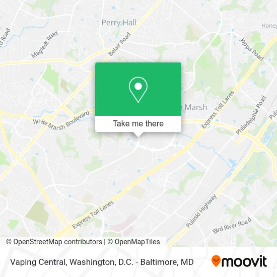 Vaping Central map