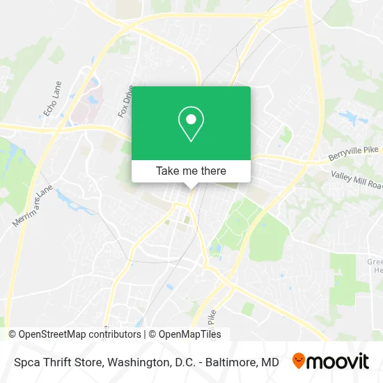 Spca Thrift Store map