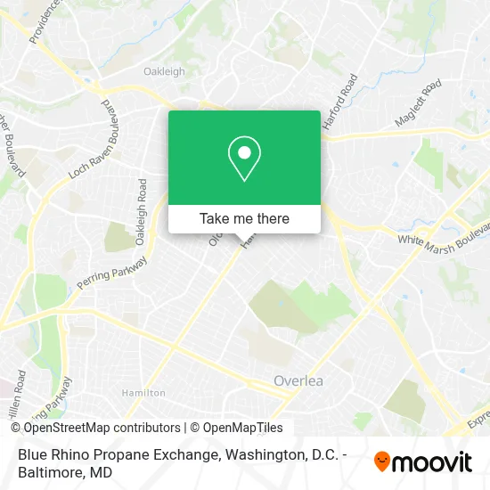 Blue Rhino Propane Exchange map