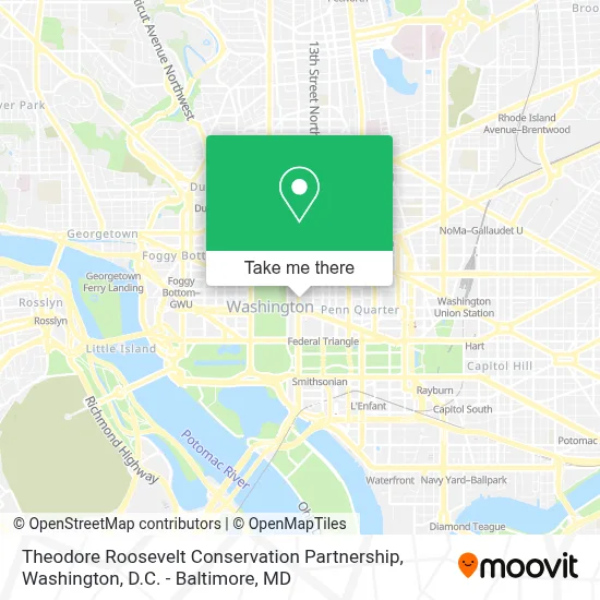 Theodore Roosevelt Conservation Partnership map
